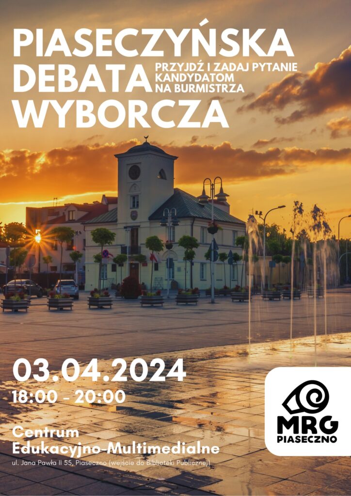 Piaseczyńska Debata Wyborcza z kandydatami na burmistrza Piaseczna